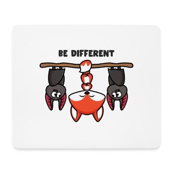 Sei Anders Fuchs - Mousepad (Querformat) - Weiß - Vorne
