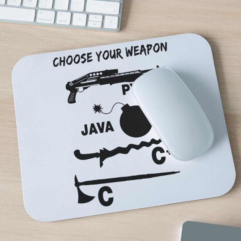 Programmierer Wählt Eure Programmiersprache Mousepad (Querformat)