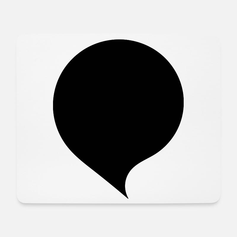 Sprechblase Comic selbst gestalten personalisieren - Mousepad (Querformat) - Weiß