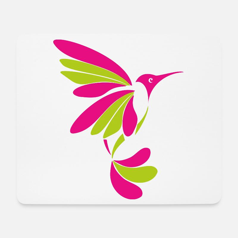 Hummingbird 001 - Mouse Pad (horizontal) - white