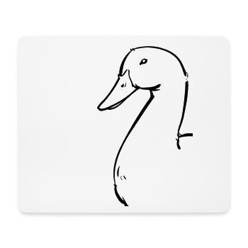 Cadeau de canard canard motif canard sucré - Tapis de souris (format paysage) - blanc - Devant