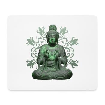 Bouddhisme Méditation Yoga Spiritualité - Tapis de souris (format paysage) - blanc - Devant