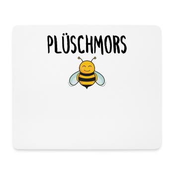 Plüschmors Plattdeutsch Hummel Biene Imker - Mousepad (Querformat) - Weiß - Vorne