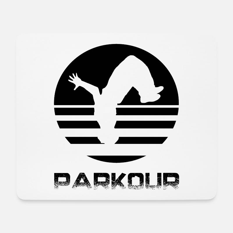 Parkour - Mousepad (Querformat) - Weiß