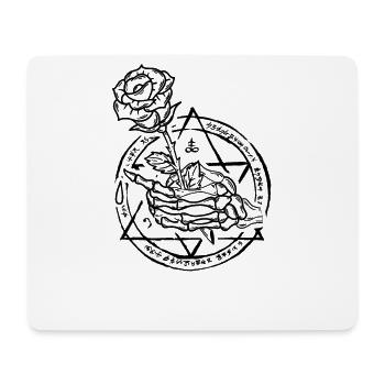 Okkult Witchcraft Rose Gothic Vintage Occult - Mousepad (Querformat) - Weiß - Vorne