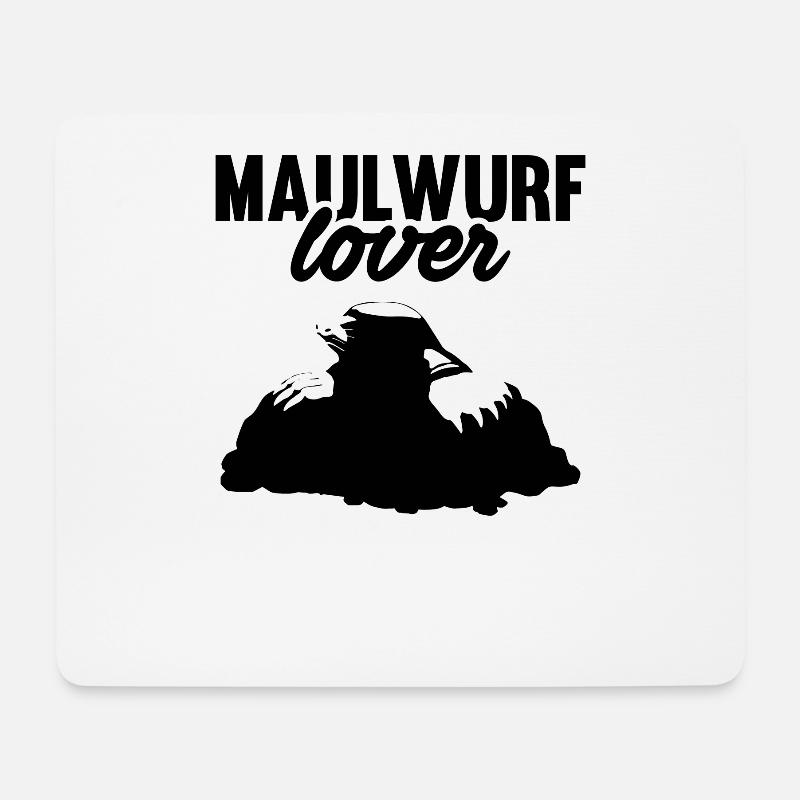 Maulwurf Lover Maulwurfshügel Maulwürfe Geschenk - Mousepad (Querformat) - Weiß