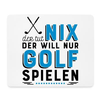 Golf spielen - Mousepad (Querformat) - Weiß - Vorne