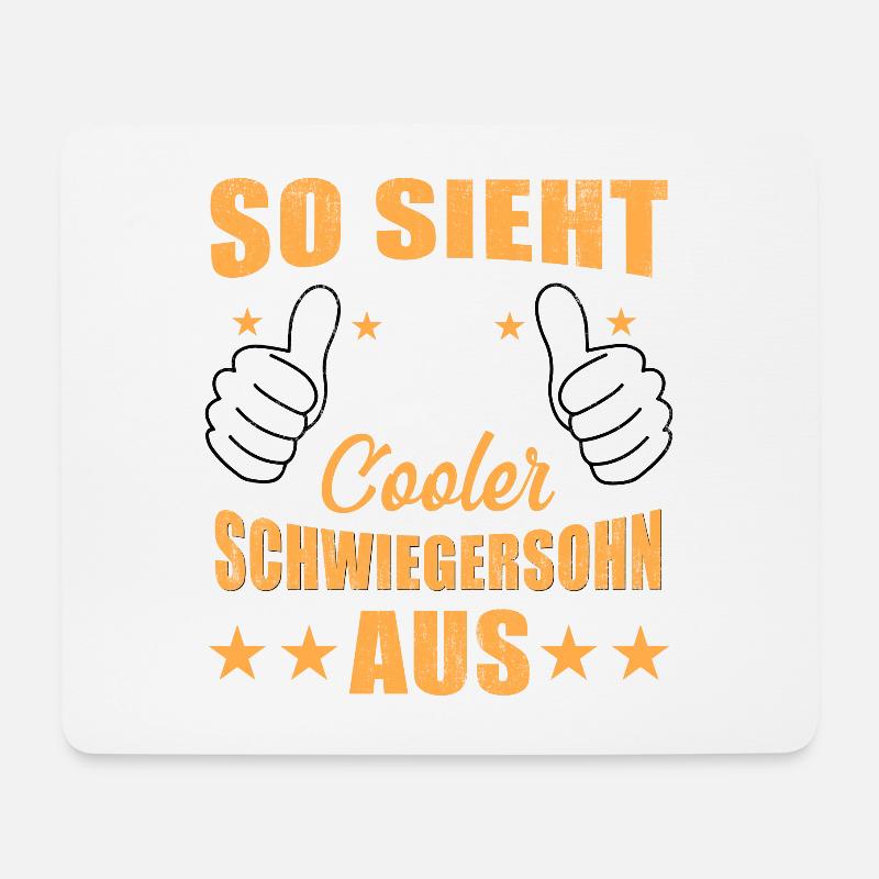 So Sieht Ein Richtig Cooler Schwiegersohn Aus - Mousepad (Querformat) - Weiß