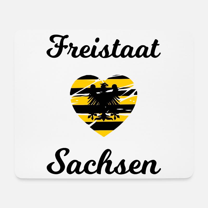 Freistaat Sachsen - Mousepad (Querformat) - Weiß