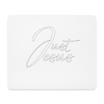 Conception chrétienne juste Jésus - Tapis de souris (format paysage) - blanc - Devant