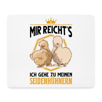 Seidenhuhn Züchter Seidenhühner Silkie Huhn - Mousepad (Querformat) - Weiß - Vorne