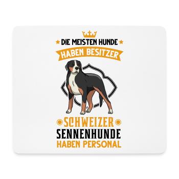 Großer Schweizer Sennenhund Personal - Mousepad (Querformat) - Weiß - Vorne