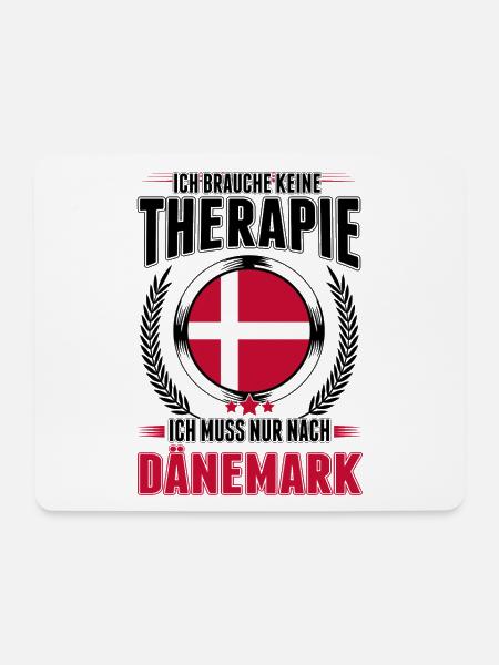 Dänemark Therapie Urlaub Fanö Reise - Mousepad (Querformat) - Weiß