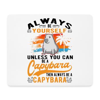 Capybara Wasserschwein Capibara - Mousepad (Querformat) - Weiß - Vorne