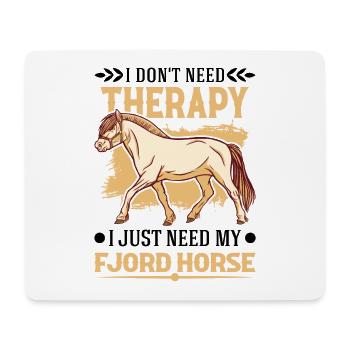 Fjord Horse Therapy Norwegian Horse Fjord Horse - Mouse Pad (horizontal) - white - Front