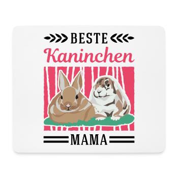 Beste Kaninchen Mama Häschen Hase Kaninchen - Mousepad (Querformat) - Weiß - Vorne