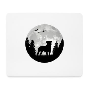 Jack Russell Terrier Lune - Tapis de souris (format paysage) - blanc - Devant