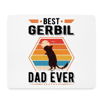 Best Gerbil Dad Ever Rennmaus - Mousepad (Querformat) - Weiß - Vorne