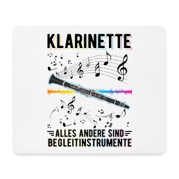 Klarinette Alles andere sind Begleitinstrumente - Mousepad (Querformat) - Weiß - Vorne