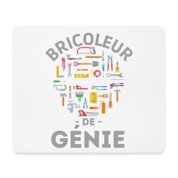 Bricoleur de génie - Tapis de souris (format paysage) - blanc - Devant