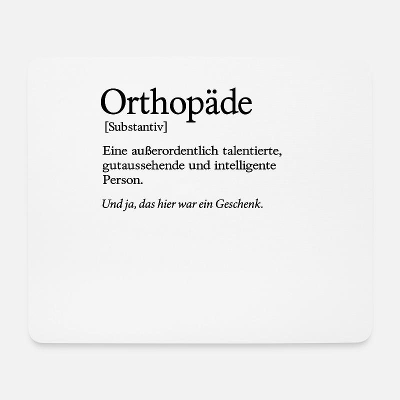 Orthopäde Gutaussehend Orthopädie - Mousepad (Querformat) - Weiß