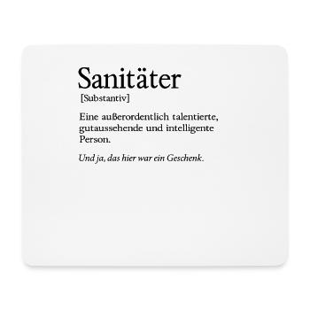 Sanitäter Talent Rettungsdienst Notfallsanitäter - Mousepad (Querformat) - Weiß - Vorne