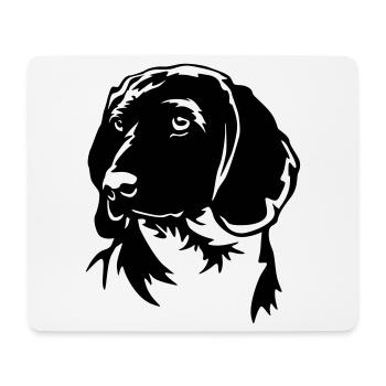 Bavarian Mountain Sweat Dog Head - Mouse Pad (horizontal) - white - Front