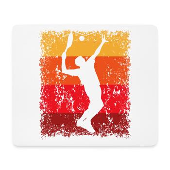 Tennis Tennisspieler - Mousepad (Querformat) - Weiß - Vorne