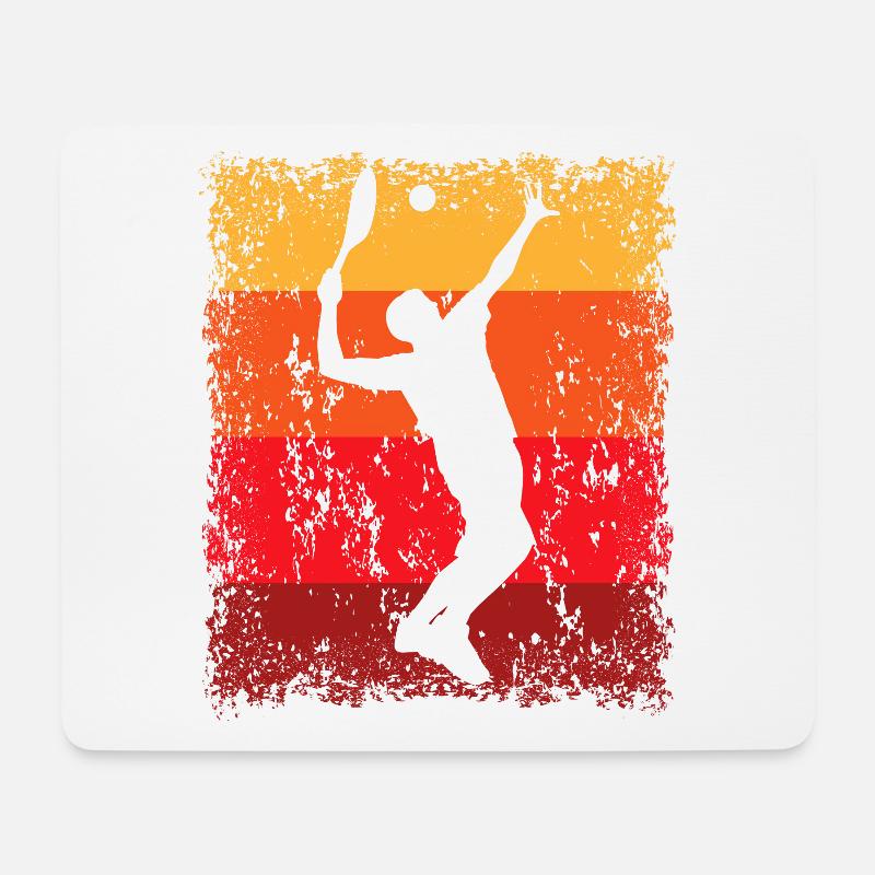 Tennis Tennisspieler - Mousepad (Querformat) - Weiß