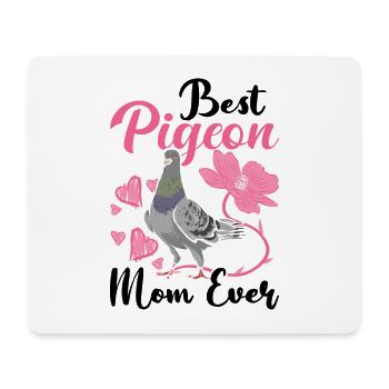 Best Pigeon Mom Ever Tauben Mama - Mousepad (Querformat) - Weiß - Vorne