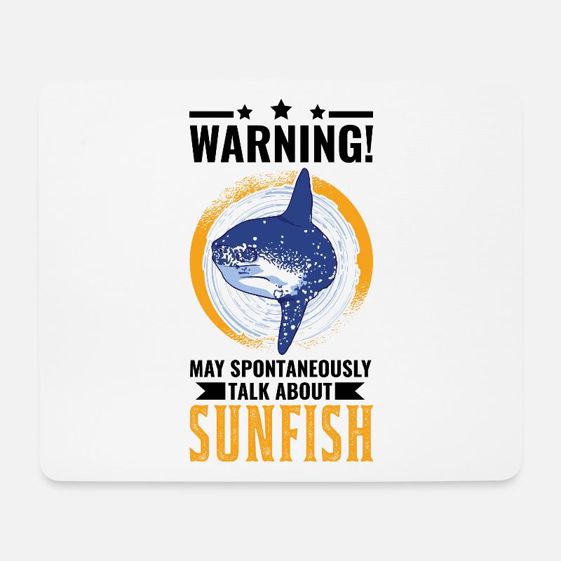 Mondfisch Mola Mola Sunfish - Mousepad (Querformat) - Weiß