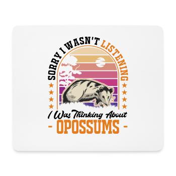 Opossum Geschenk Possum Beutelratte - Mousepad (Querformat) - Weiß - Vorne