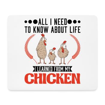 Chicken Saying Chicken Chicken Chicken - Mouse Pad (horizontal) - white - Front