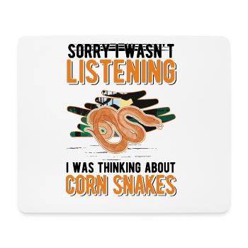 Corn Snake Cadeau Corn Snake - Tapis de souris (format paysage) - blanc - Devant