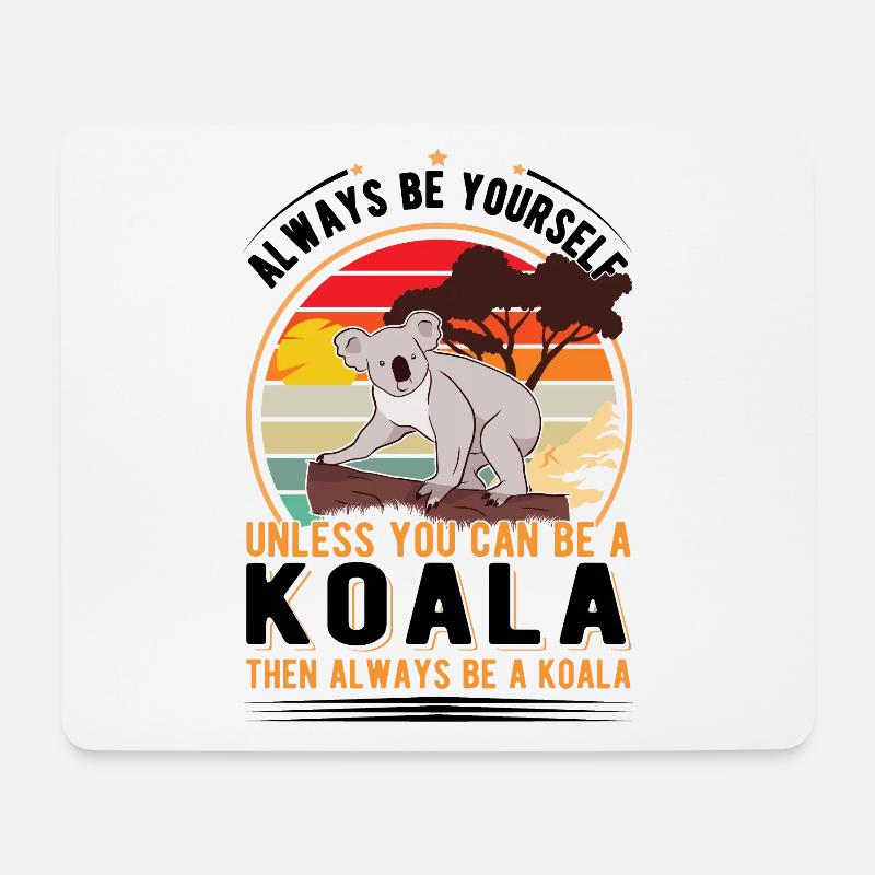 Koala Koala Ours - Tapis de souris (format paysage) - blanc