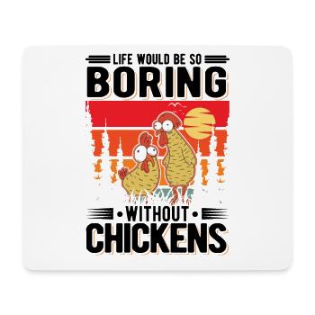 Chicken Gift Farmer Chicken Coop - Mouse Pad (horizontal) - white - Front
