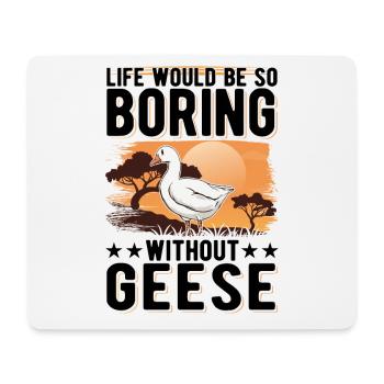 Geese Gift Goose Breeder Goose - Mouse Pad (horizontal) - white - Front