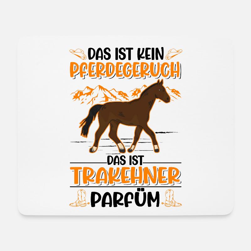 Trakehner Parfüm - Mousepad (Querformat) - Weiß
