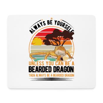 Bearded Dragon Gift Bearded Dragon - Mouse Pad (horizontal) - white - Front