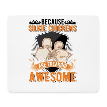 Silk Chicken Gift Silkie Chicken - Mouse Pad (horizontal) - white - Front