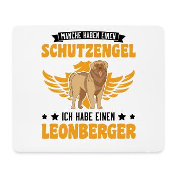 Leonberger Schutzengel - Mousepad (Querformat) - Weiß - Vorne