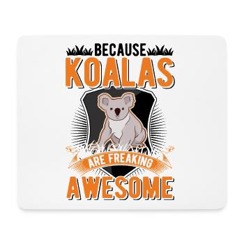 Parce que les Koalas sont des Koalas géniaux - Tapis de souris (format paysage) - blanc - Devant