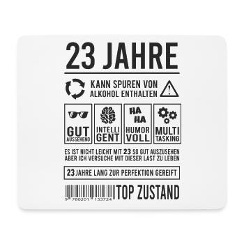 23. Geburtstag Lustiges 23 Jahre Party - Mousepad (Querformat) - Weiß - Vorne