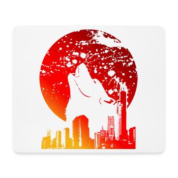 BLUTRAUCH | ROTE VOLLMOND-GESCHENKE - Mousepad (Querformat) - Weiß - Vorne