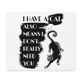 Cat lover funny saying cat - Mouse Pad (horizontal) - white - Front
