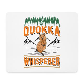 Quokka Flüsterer Kurzschwanzkänguru - Mousepad (Querformat) - Weiß - Vorne
