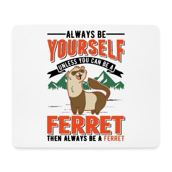Frettchen Liebhaber Ferret Geschenk - Mousepad (Querformat) - Weiß - Vorne