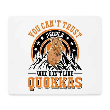 Quokka Gift Short-tailed Kangaroo - Mouse Pad (horizontal) - white - Front