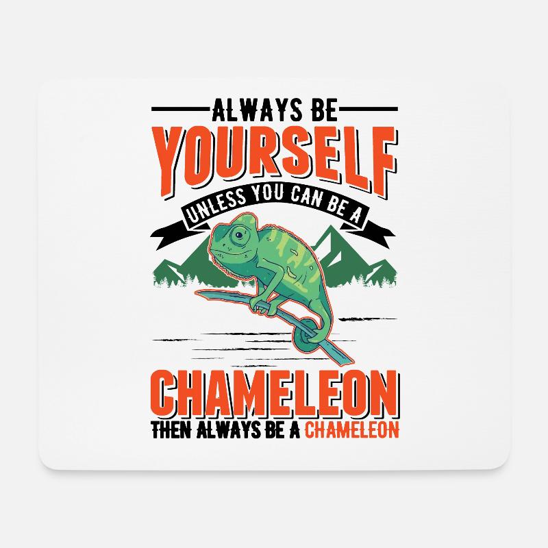 Chameleon Gift Chameleon - Mouse Pad (horizontal) - white