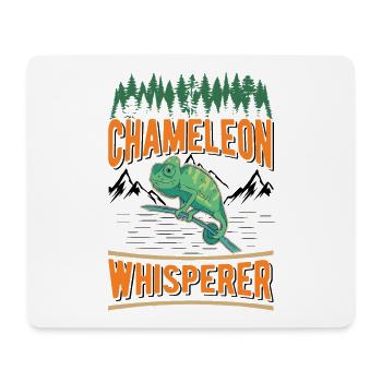 Chamäleon Flüsterer Chameleon Whisperer - Tapis de souris (format paysage) - blanc - Devant
